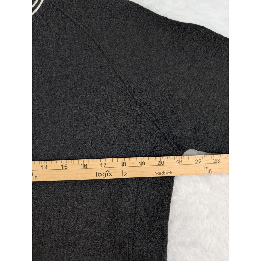 Tracksmith Merino Wool Blend Sweater Men's M Black Long Sleeve Pullover Running - Picture 5 of 11